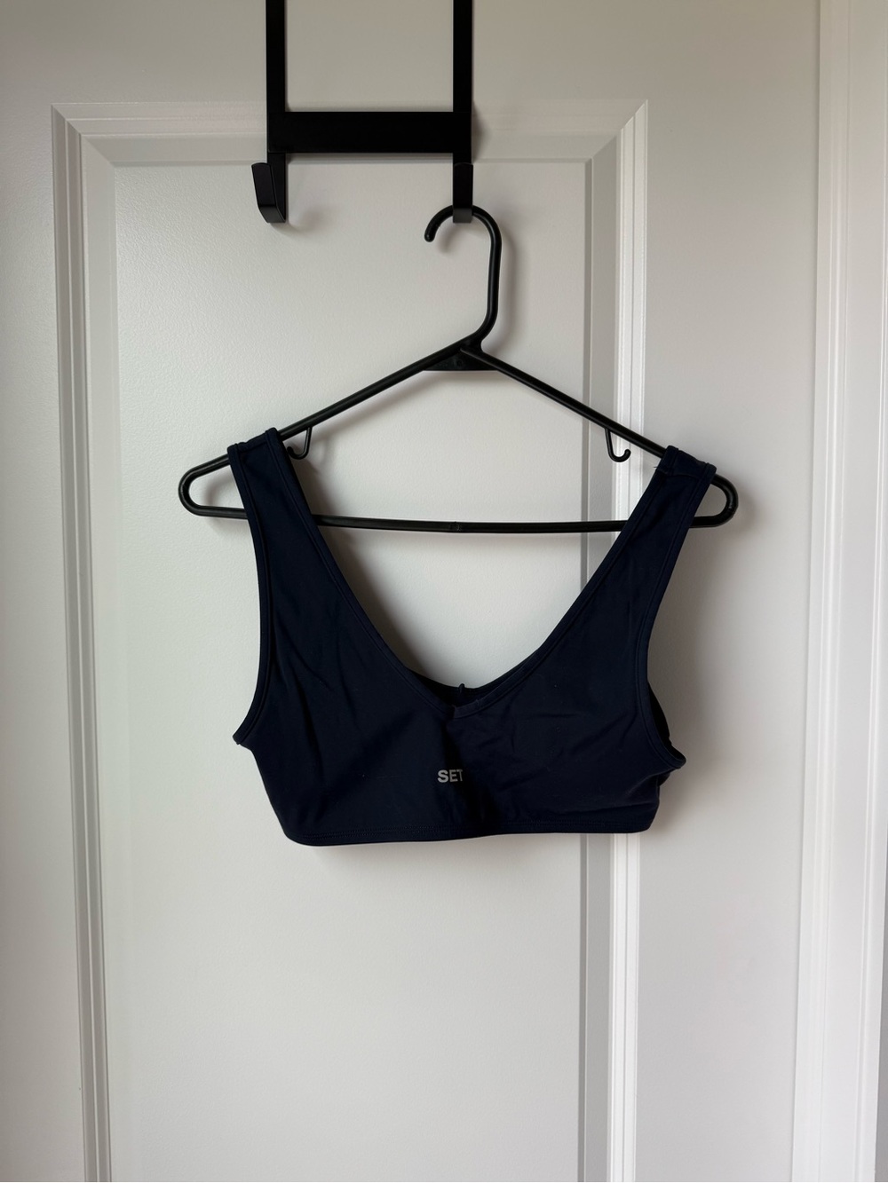 Navy Scoop Neck Sports Bra